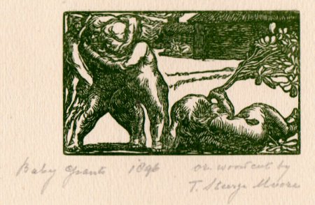 Sturge Moore, Thomas: Baby giants (Holzschnitt 1896)