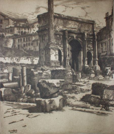 Conrad:  Örök város  (Radierung 1913)