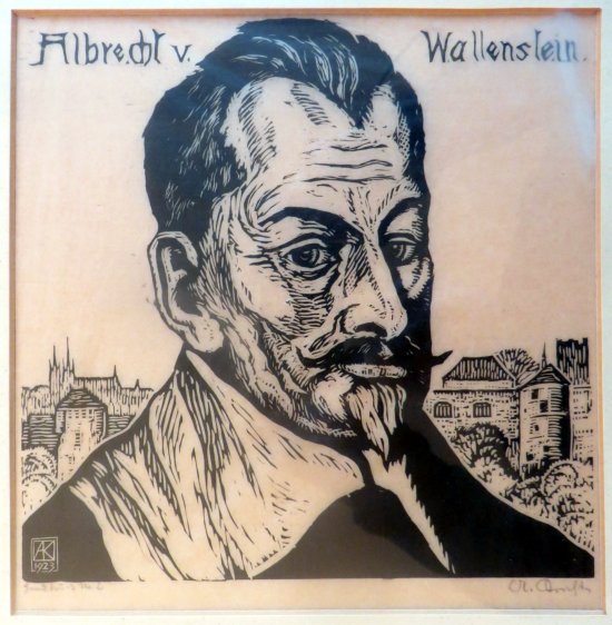 Adolf Kunst: Albrecht von Wallenstein (Holzschnitt 1923)