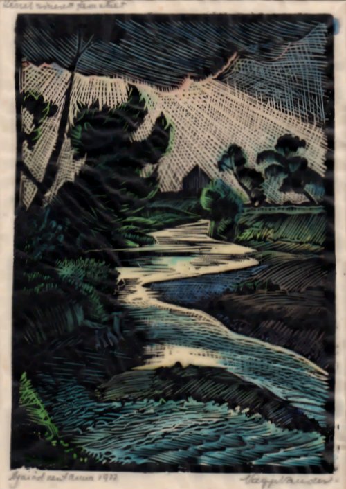 Nagy Nndor, Nyrdszentanna 1927, Holzschnitt