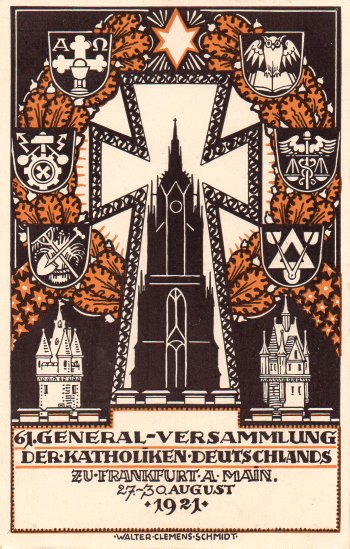 Walter Clemens Schmidt, Festpostkarte Katholikentag 1921