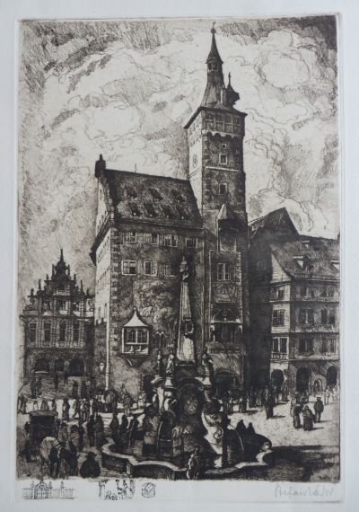 Zádor: Würzburg, Rathaus (Weichgrundätzung)