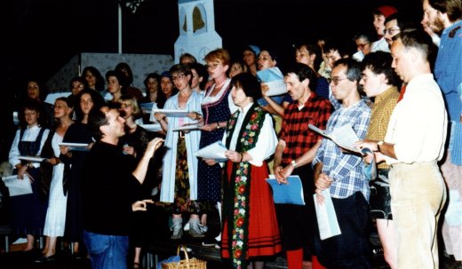 Der Chor 1990 (Probenfoto)